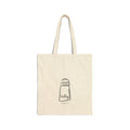 Canvas Tote Bag — Minimal 'Salty' Salt Shaker Tote, Cute Kitchen Grocery Shopper