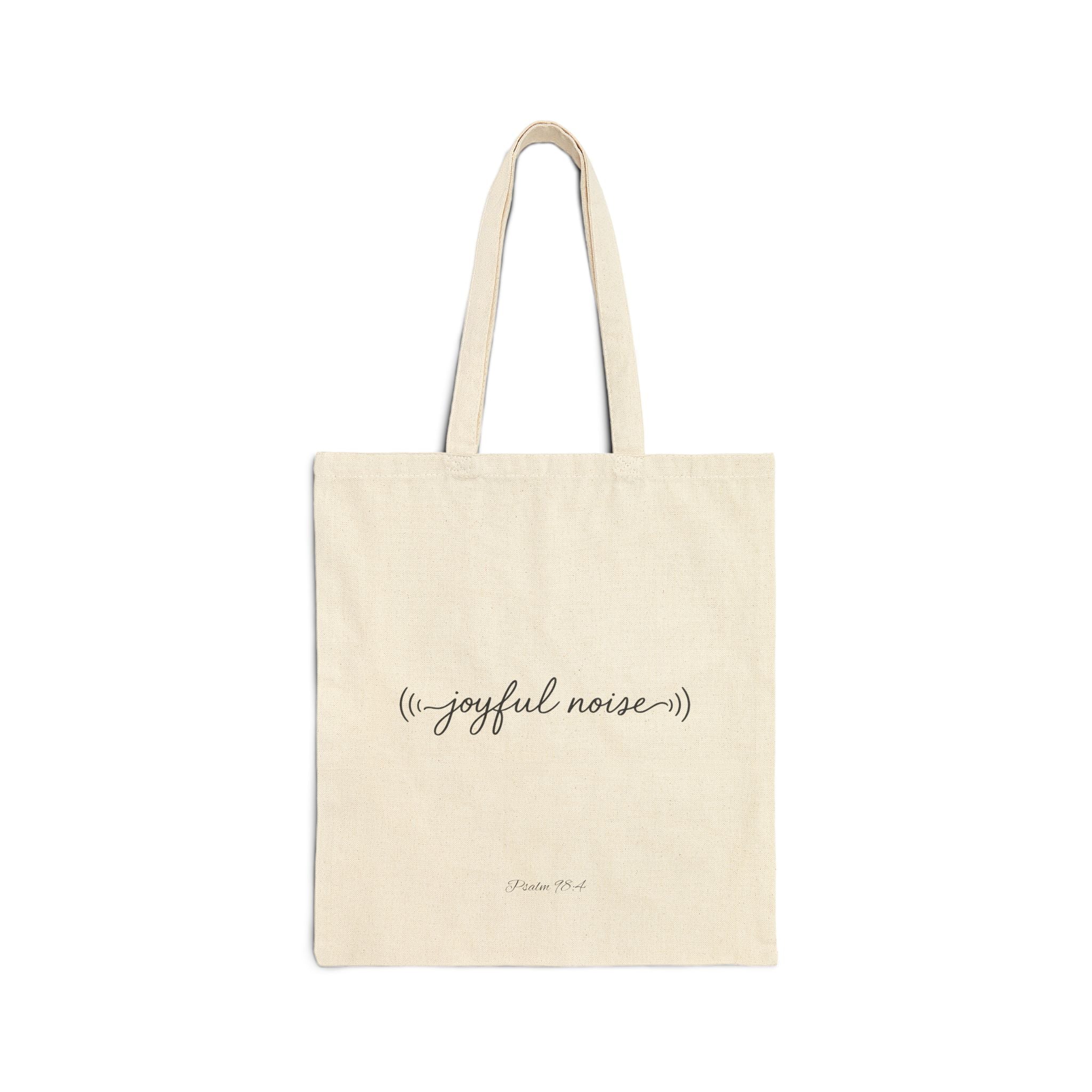 Joyful Noise - Cotton Canvas Tote Bag